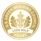Gold LEED Certified building logo